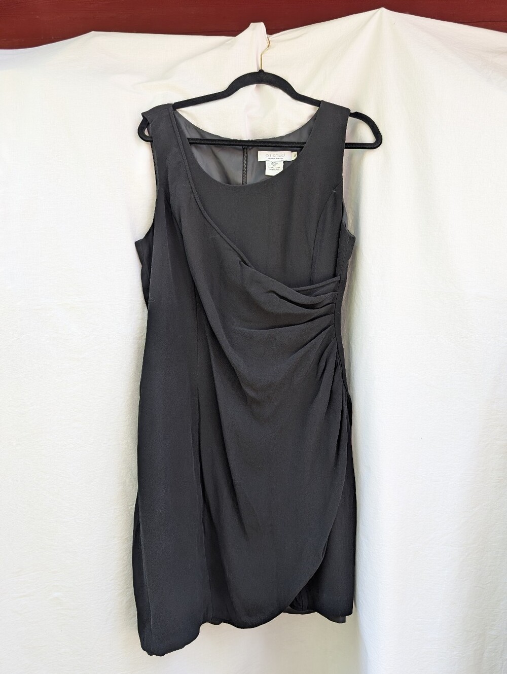 Emanuel Ungaro Silk Dress Black Sz 14 (10/12)
